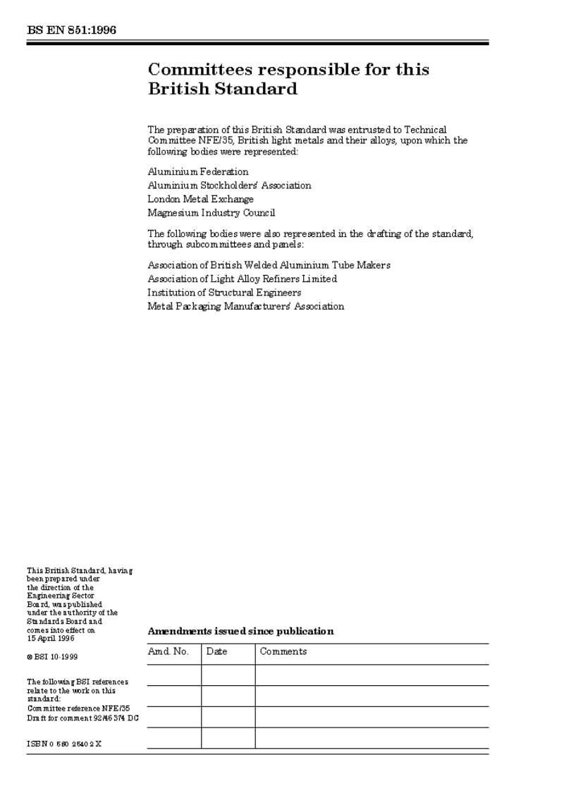 BS EN 851-1996 Aluminium and aluminium alloys — Circle and circle stock for the production of culinary utensils — Specifications.pdf_第2页