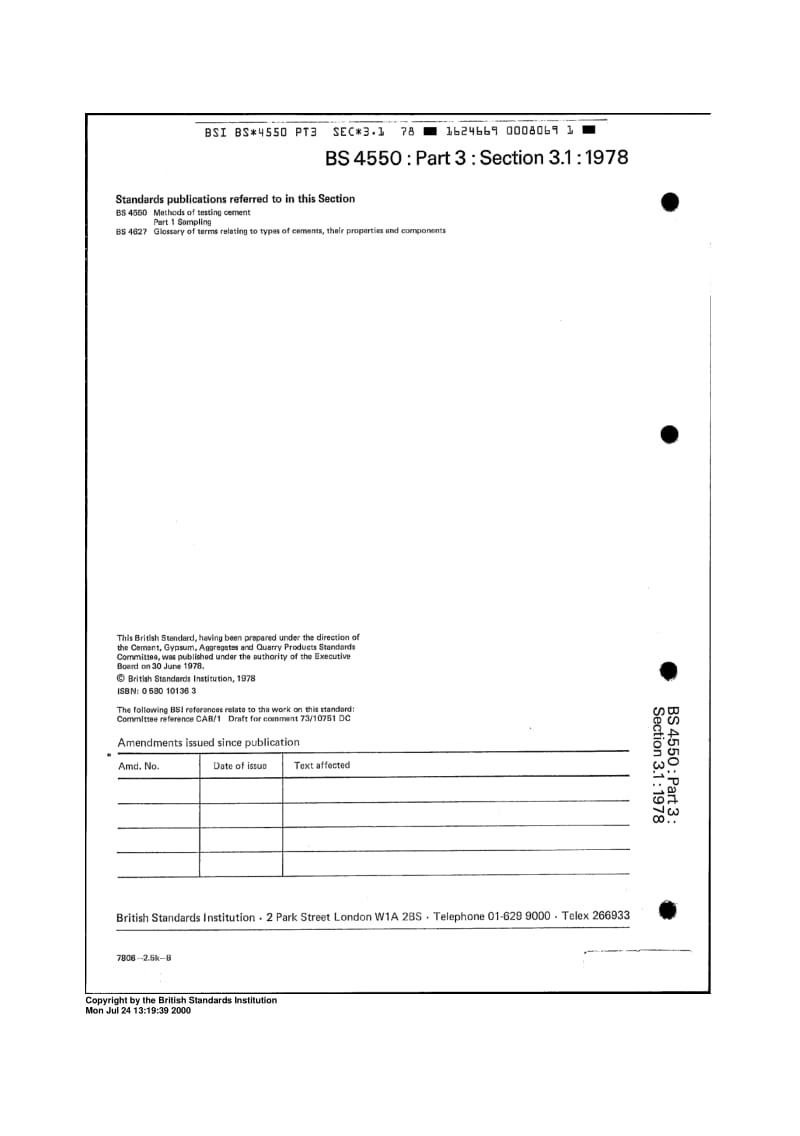 BS 4550-3-3.1-1978 Methods of texting cement part 3 Physical Tests Section 3.1 Introdution.pdf_第2页