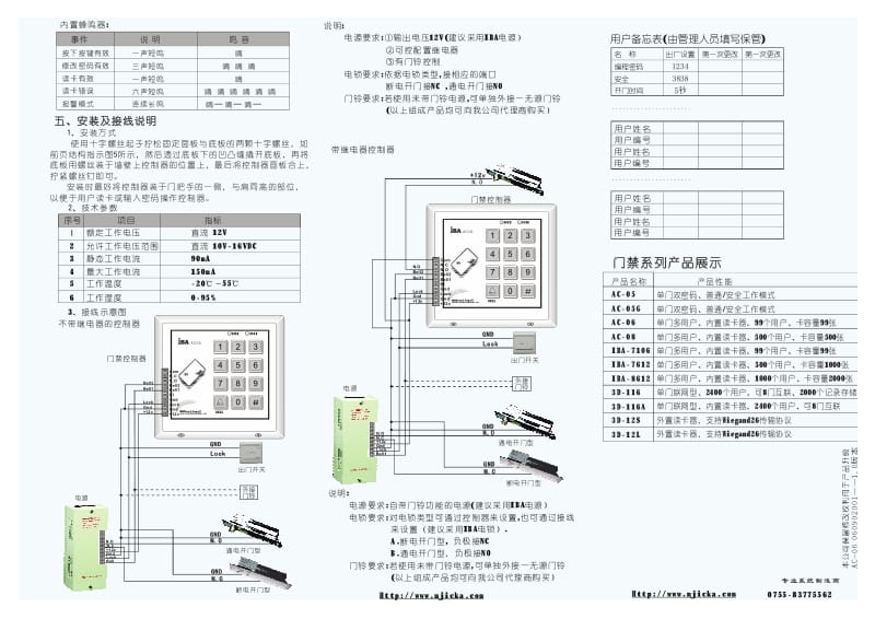 AC-06单门门禁控制器使用手册.pdf_第2页