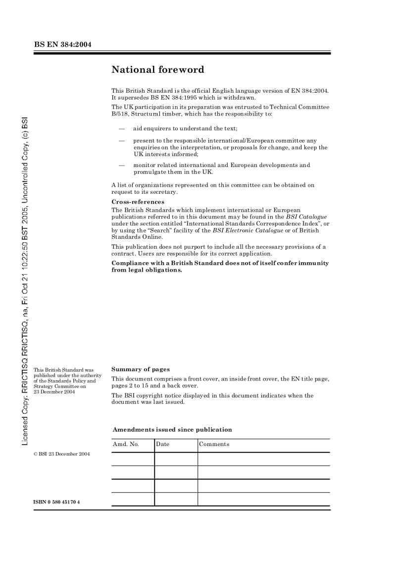 BS EN 384-2004 结构木材.机械性能和密度的特征值的测定1.pdf_第2页