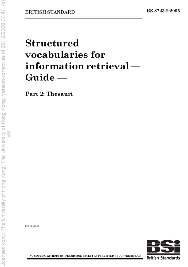 BS 8723-2-2005 信息检索用结构语义 导则 主题词表.pdf_第1页