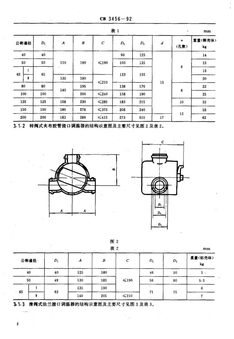 64807船用温度自动调节器 标准 CB 3456-1992.pdf_第3页