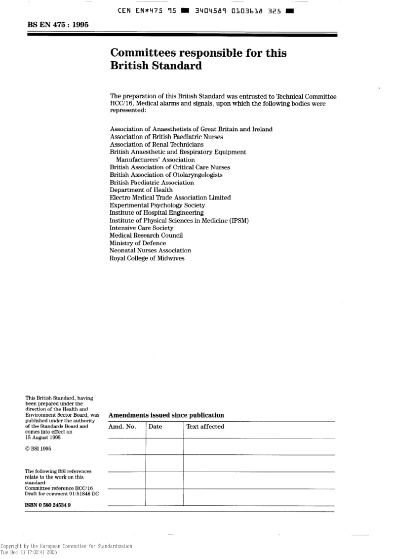 BS EN 475-1995 Medical devices - Electrically-gEN erated alarm signals.pdf_第2页