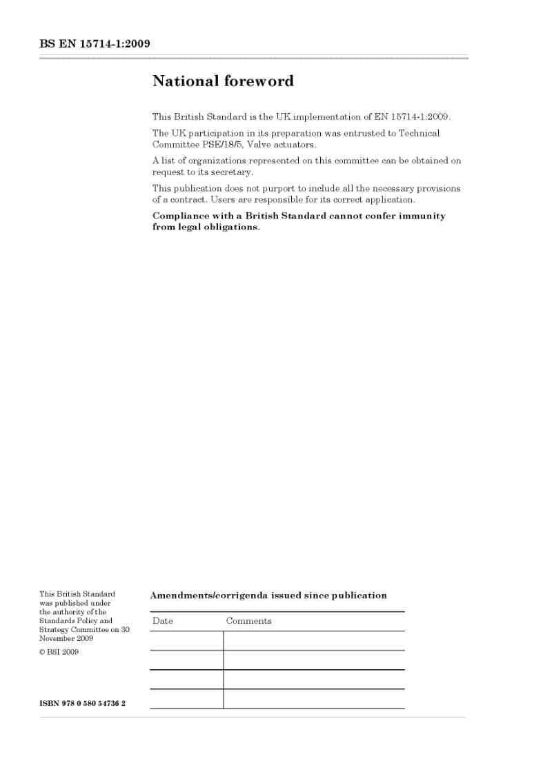 BS EN 15714-1-2009 工业阀门.执行器.第1部分：术语和定义.pdf_第2页