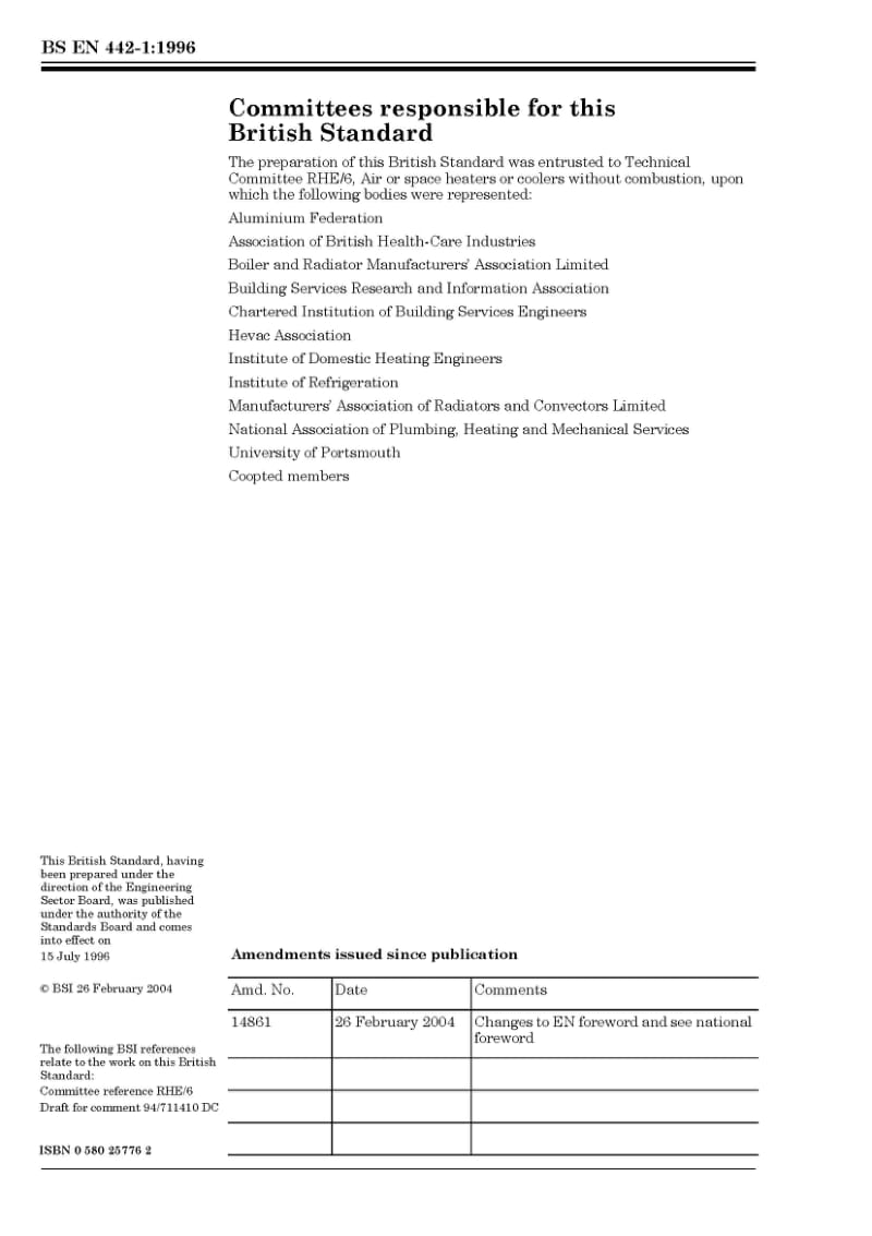 BS EN 442-1-1996 Specification for radiators and convectors. Technical specifications. and requirements..pdf_第2页