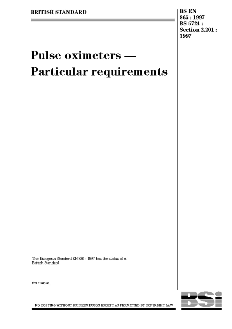 BS EN 865-1997 pulse oximeters-particular requirements1.pdf_第1页