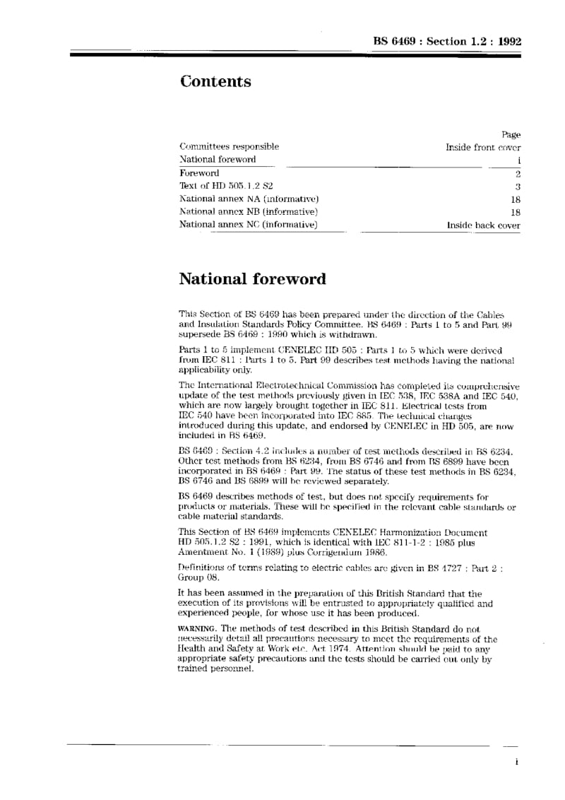 BS 6469 Sec 1.2-1992 Insulating and sheath- ing materials of elec- tric cables Part 1—. Methods of test for general application.pdf_第3页