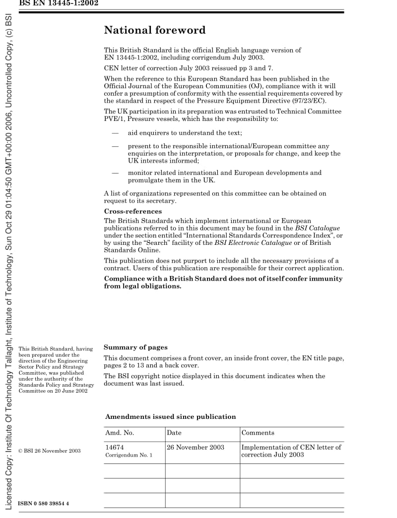 BS 13445-1-2002 不用火的压力容器 第1部分：总则.pdf_第2页