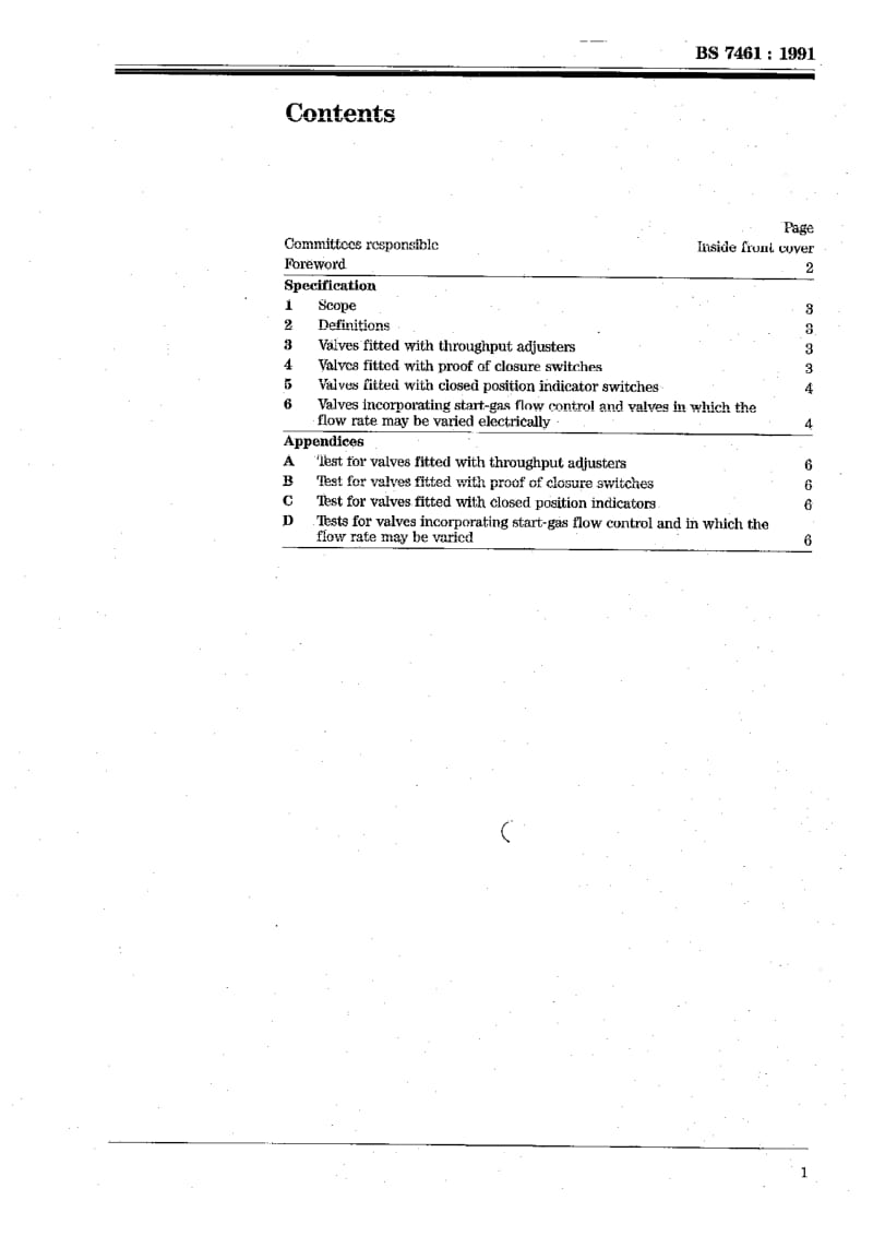 BS 7461-1991 Specification for electrically operated automatic gas shut-off valves fitted with throughput adjusters, proof of closure switches.pdf_第3页