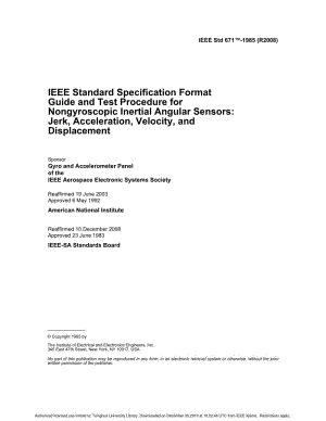 IEEE Std 671-1985 IEEE Standard Specification Format Guide and Test Procedure for Non-gyroscopic Inertial Angular Sensors Jerk, Acceleration, Velocity, and Displacement.pdf