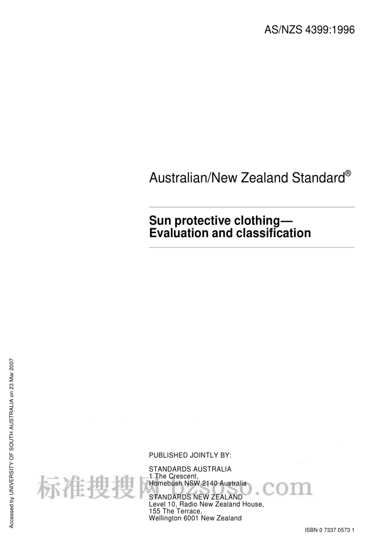 AS NZS 4399-1996 Sun protective clothing- Evaluation and classification.pdf_第3页