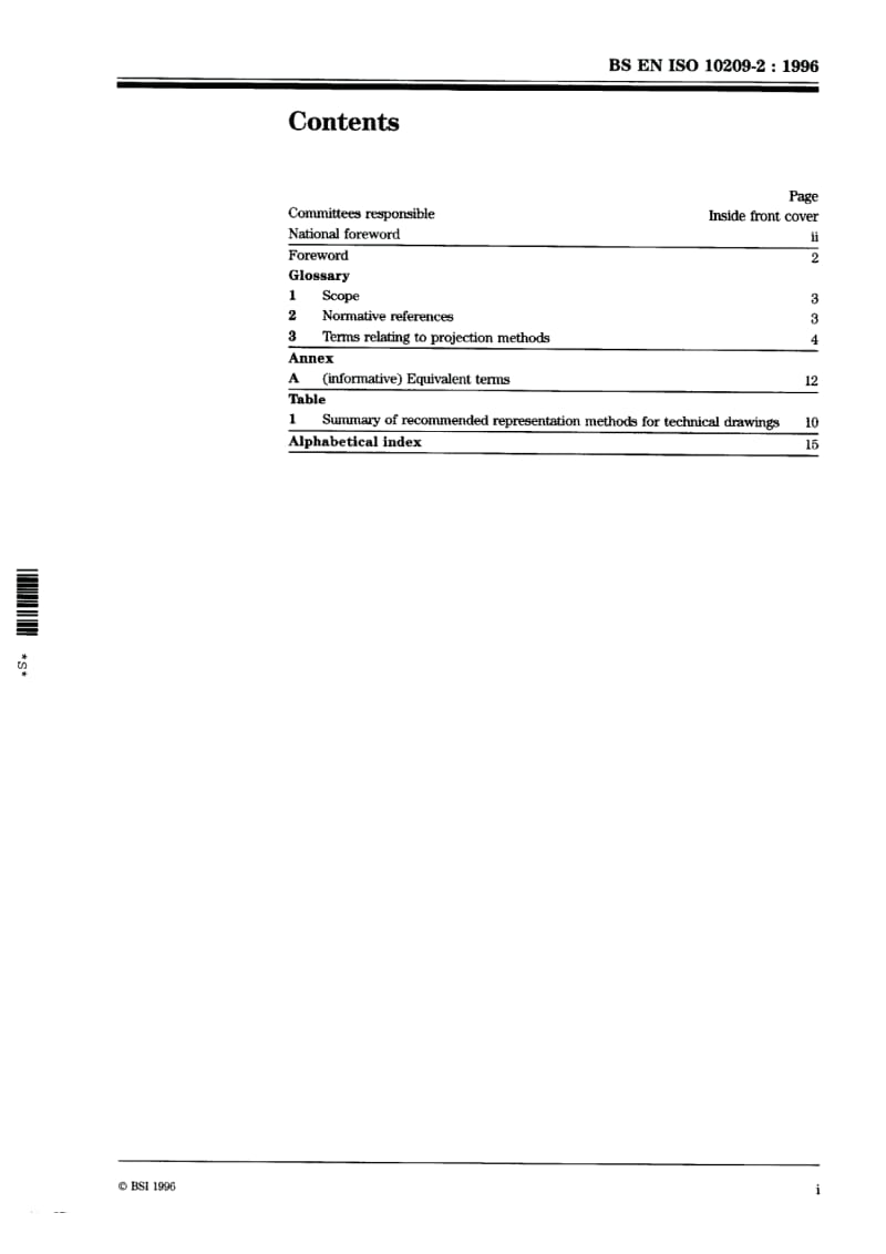 BS 308-1.7-1996 Technical product documentation. Vocabulary. Terms relating to projection methods.pdf_第3页