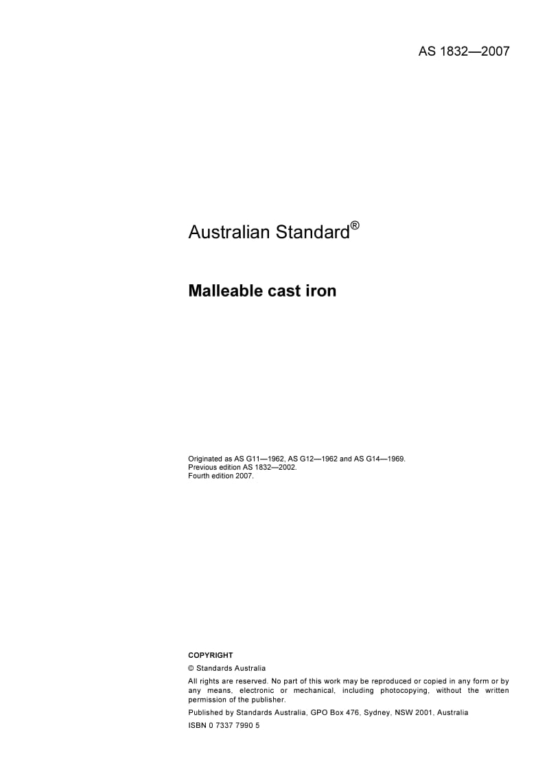 AS 1832-2007 Malleable cast iron.pdf_第3页