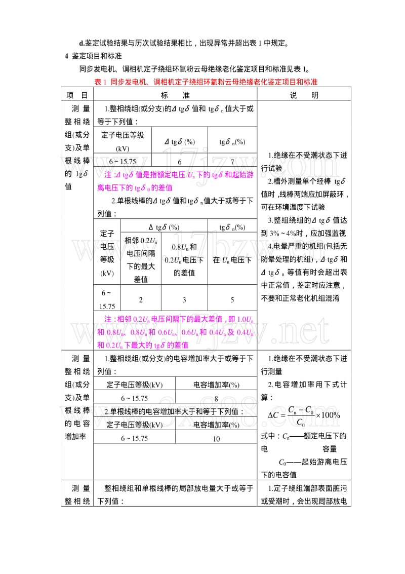 DL电力标准-DLT 492-1992 发电机定子绕组环氧粉云母绝缘老化鉴定导则.pdf_第2页