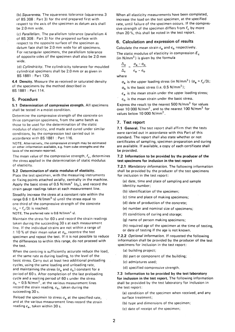 BS 1881∶Part121∶1983 Testing concrete. Method for determination of static modulus of elasticity in compression.pdf_第3页