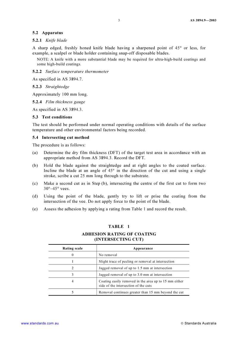 AS 3894.9-2003 Site testing of protective coatings - Determination of adhesion.pdf_第3页
