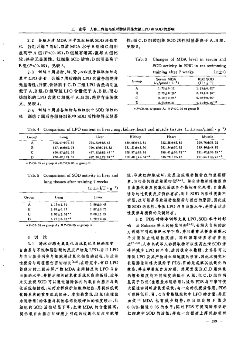 人参二醇组皂甙对游泳训练大鼠LPO和SOD的影响.pdf_第2页