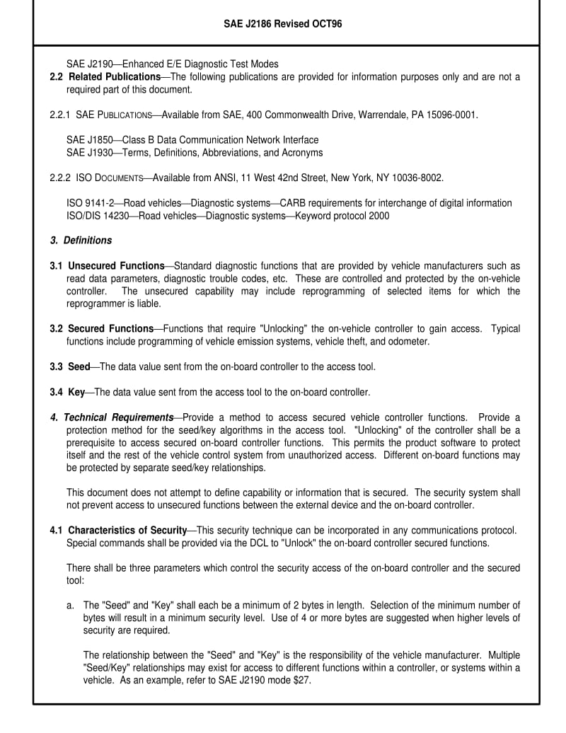 SAE J2186-1996 E／E DATA LINK SECURITY.pdf_第2页