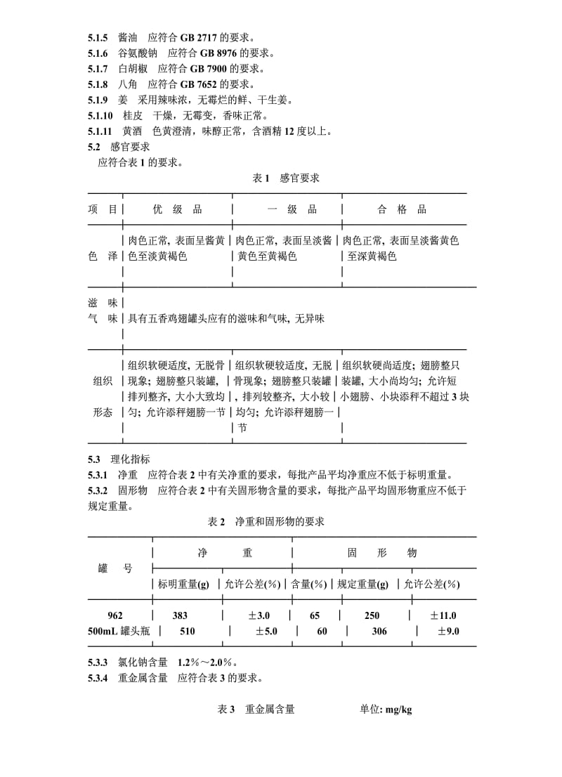 [轻工标准]-QBT 1370-1991 五香鸡翅罐头.pdf_第2页