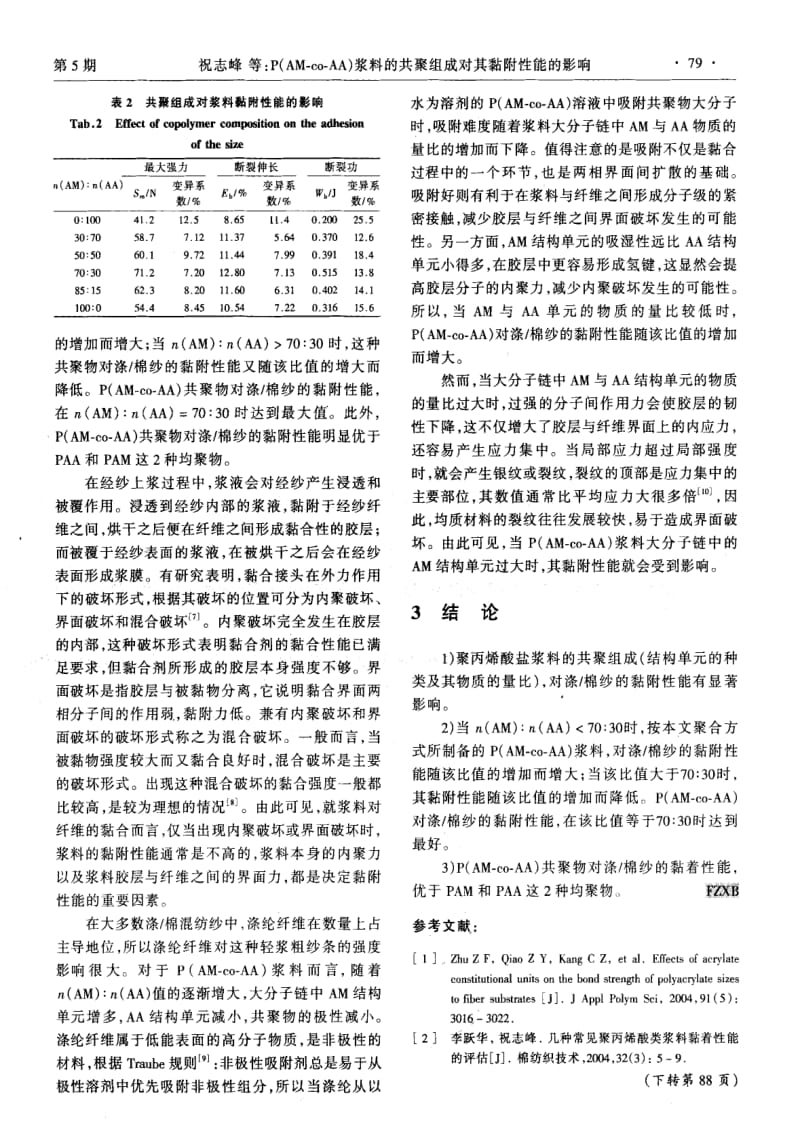 P(AM-co-AA)浆料的共聚组成对其黏附性能的影响.pdf_第3页