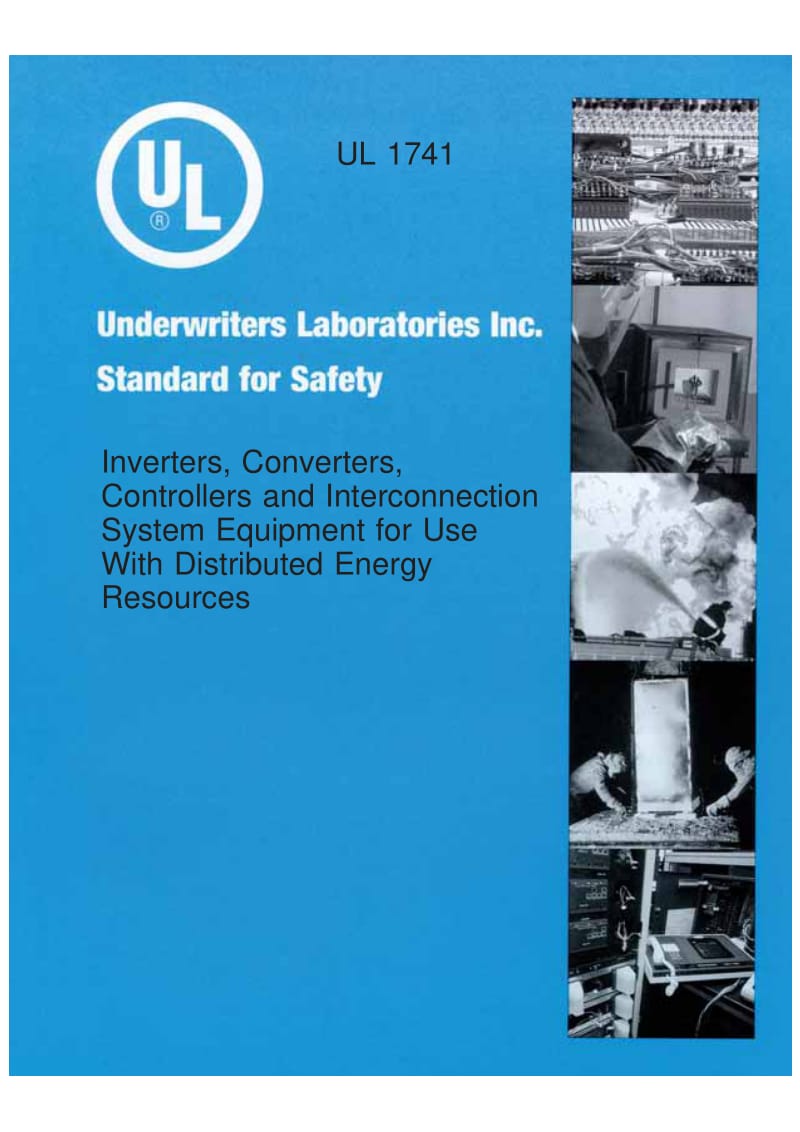 UL 1741-2010 Inverters, Converters,Controllers and Interconnection System Equipment for Use With Distributed Energy Resources.pdf_第1页