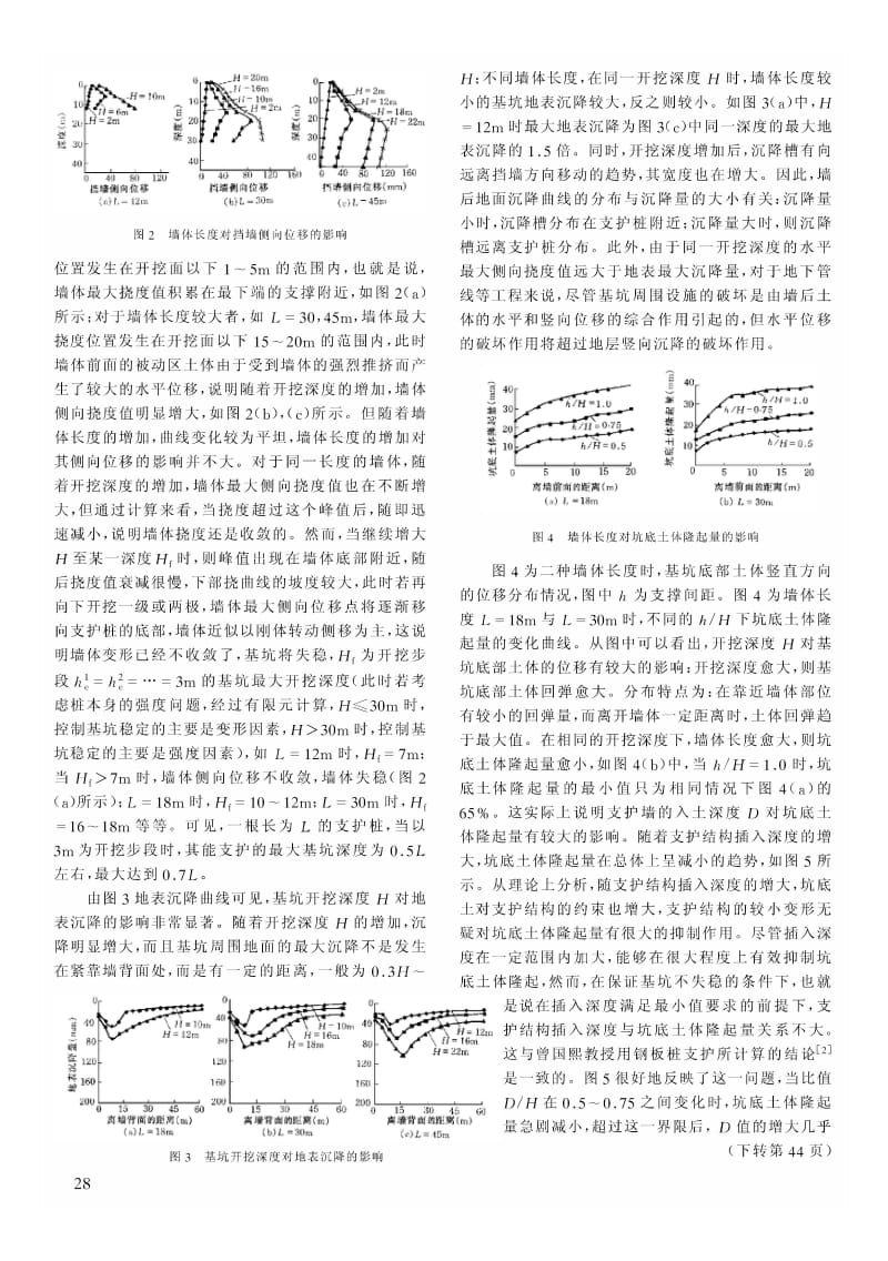 基坑深度、墙体长度、墙体插入深度对高层建筑深基坑开挖变形的影响.pdf_第2页