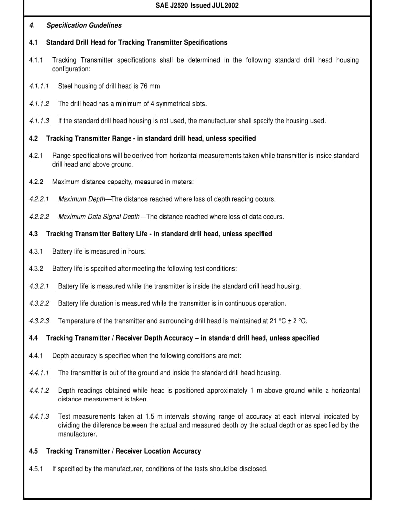 SAE J2520-2002 Classification, Nomenclature, and Specification Definitions for Directional Drilling Tracking Equipment.pdf_第3页