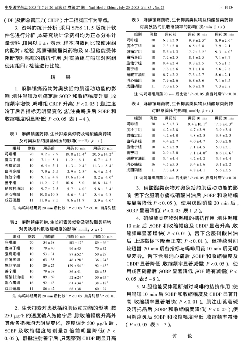 影响奥狄括约肌运动功能药物的胆道镜测压研究.pdf_第3页