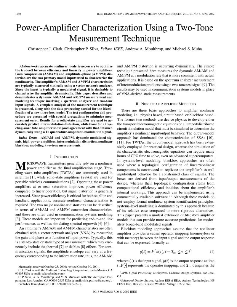 Power-amplifier characterization using a two-tone measurement technique.pdf_第1页