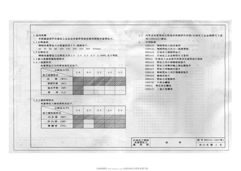 SHT 501-1997 石油化工钢制夹套管法兰通用图.pdf_第3页