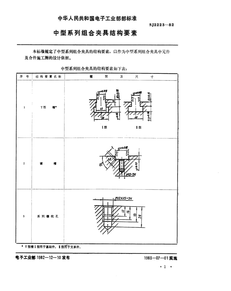 [电子标准]-SJ 2223-1982 中型系列组合夹具结构要素.pdf_第2页