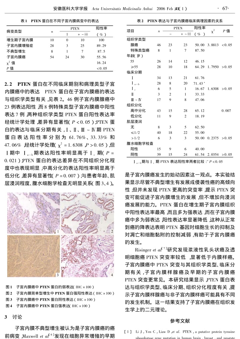 抑癌基因PTEN在子宫内膜癌中的表达.pdf_第2页