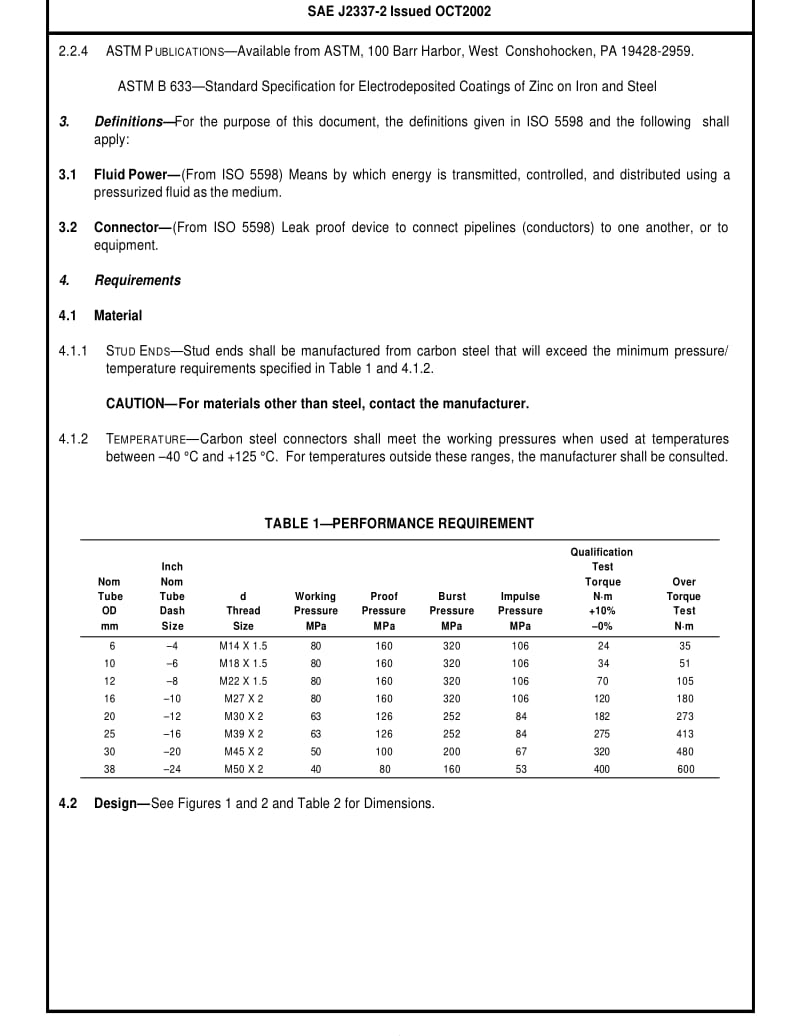 SAE J2337-2-2002 Connections for Fluid Power and High Pressure Use.Ports,Stud Ends,and Plugs with.pdf_第3页