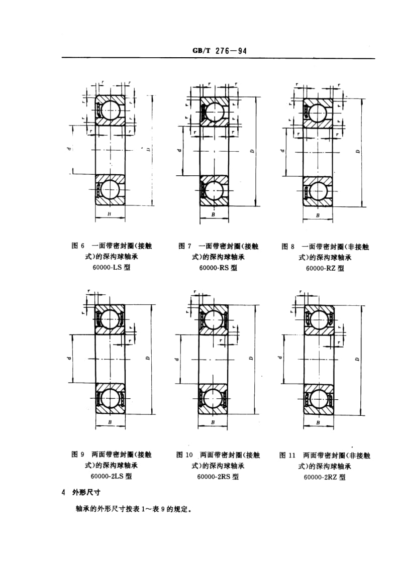 滚动轴承 深沟球轴承外形尺寸.pdf_第3页