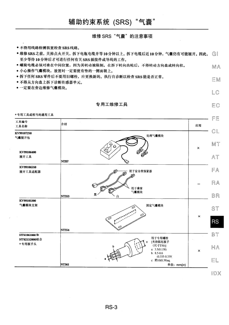 NISSAN B14维修手册增补本-3-RS.pdf_第3页