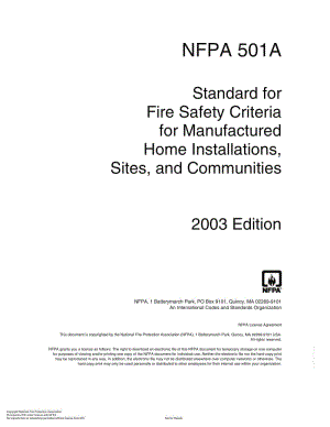 NFPA 501A-2003 Manufactured Home Installations, Sites, and Communities.pdf