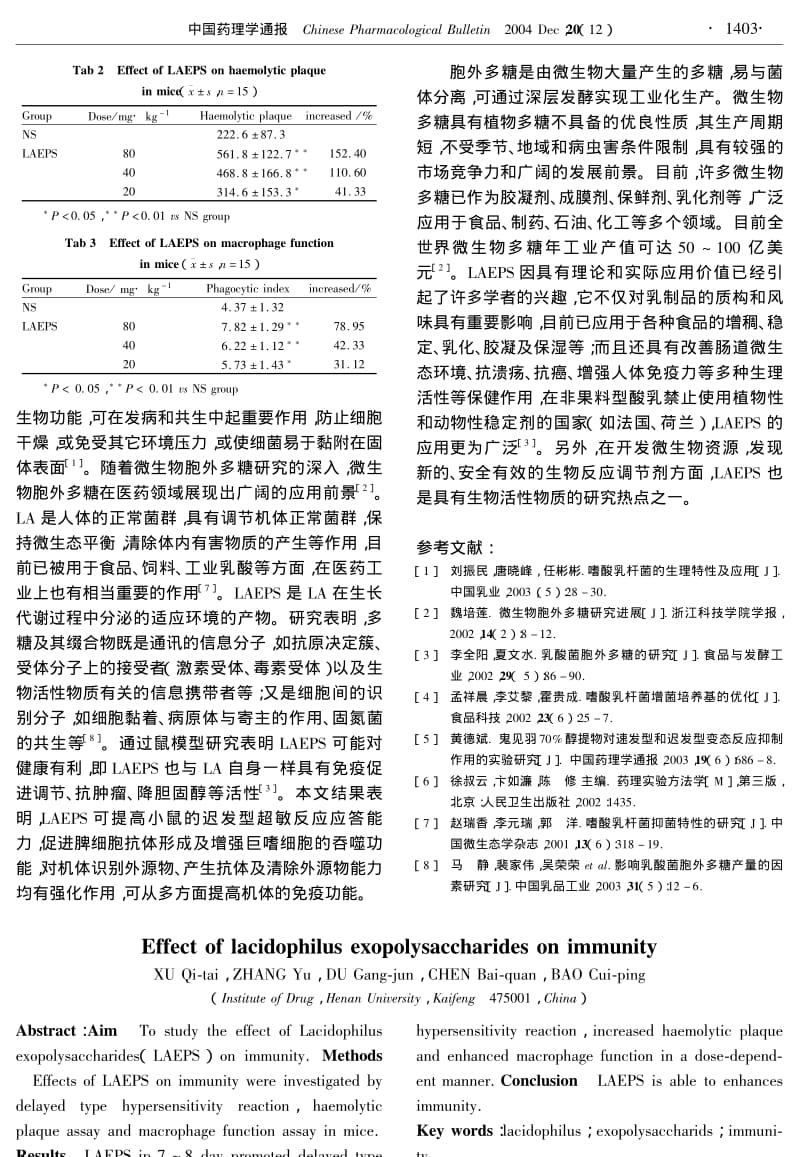 嗜酸乳杆菌胞外多糖对小鼠免疫功能的影响.pdf_第3页