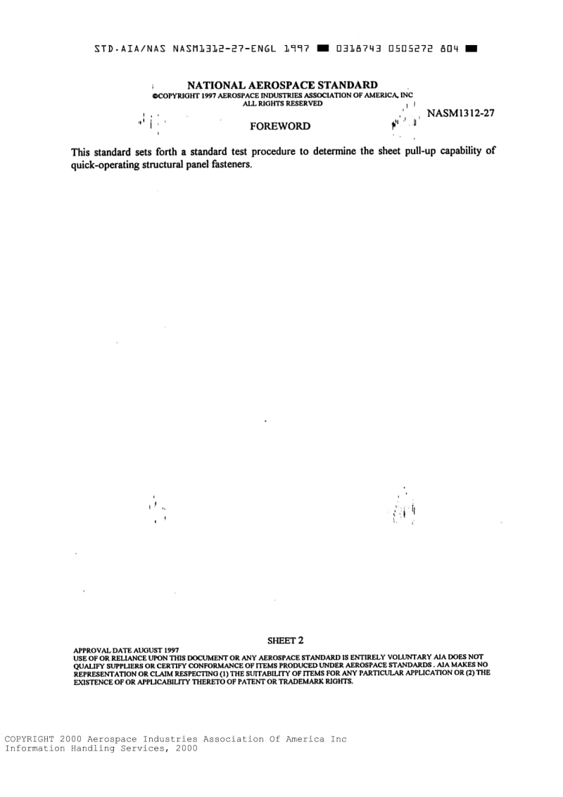 NASM 1312-27-1997 Fastener Test Methods, Method 27, Panel Fastener Sheet Pull.pdf_第3页