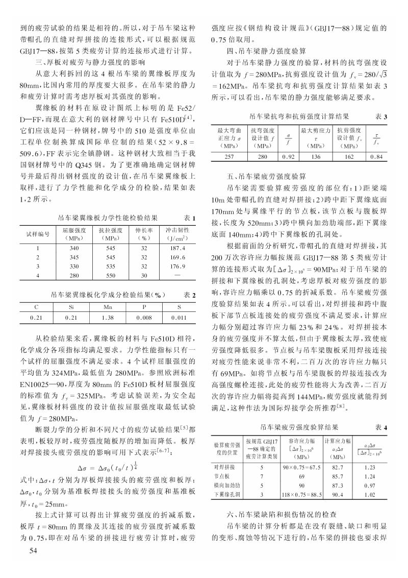 意大利拆回的旧吊车梁的可靠性评估及补强处理.pdf_第2页