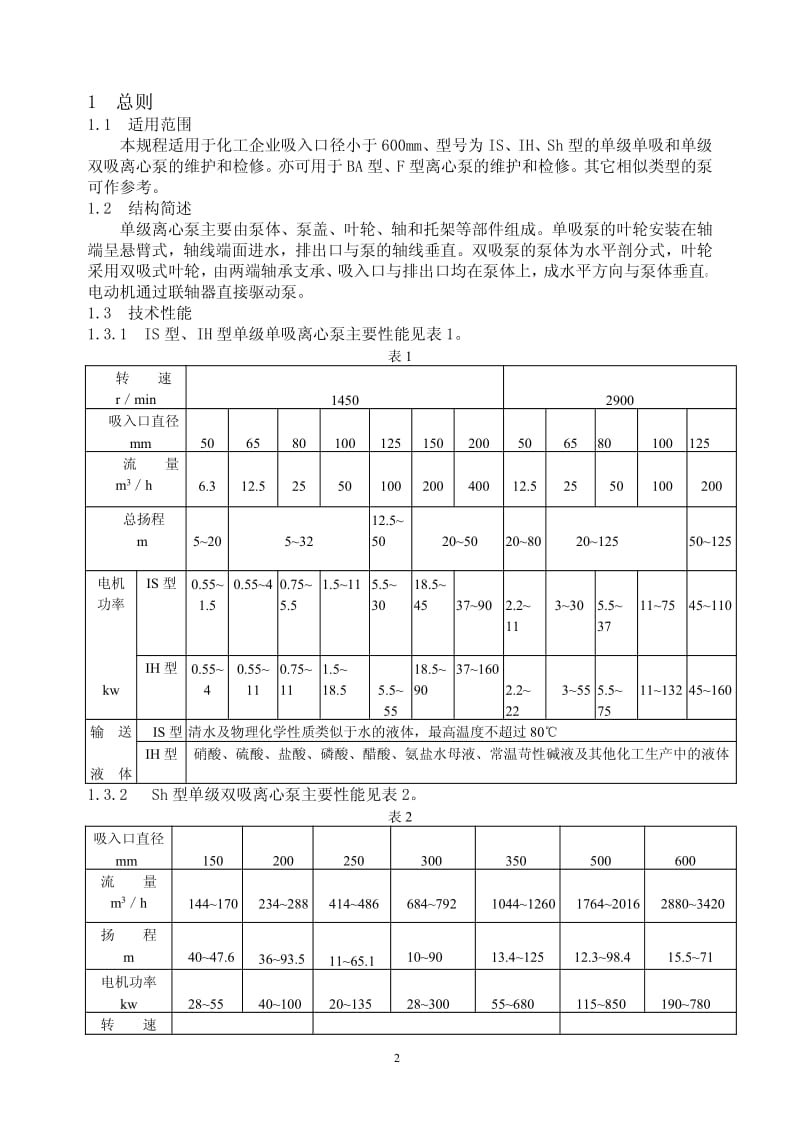 单级离心泵维护检修规程.pdf_第2页