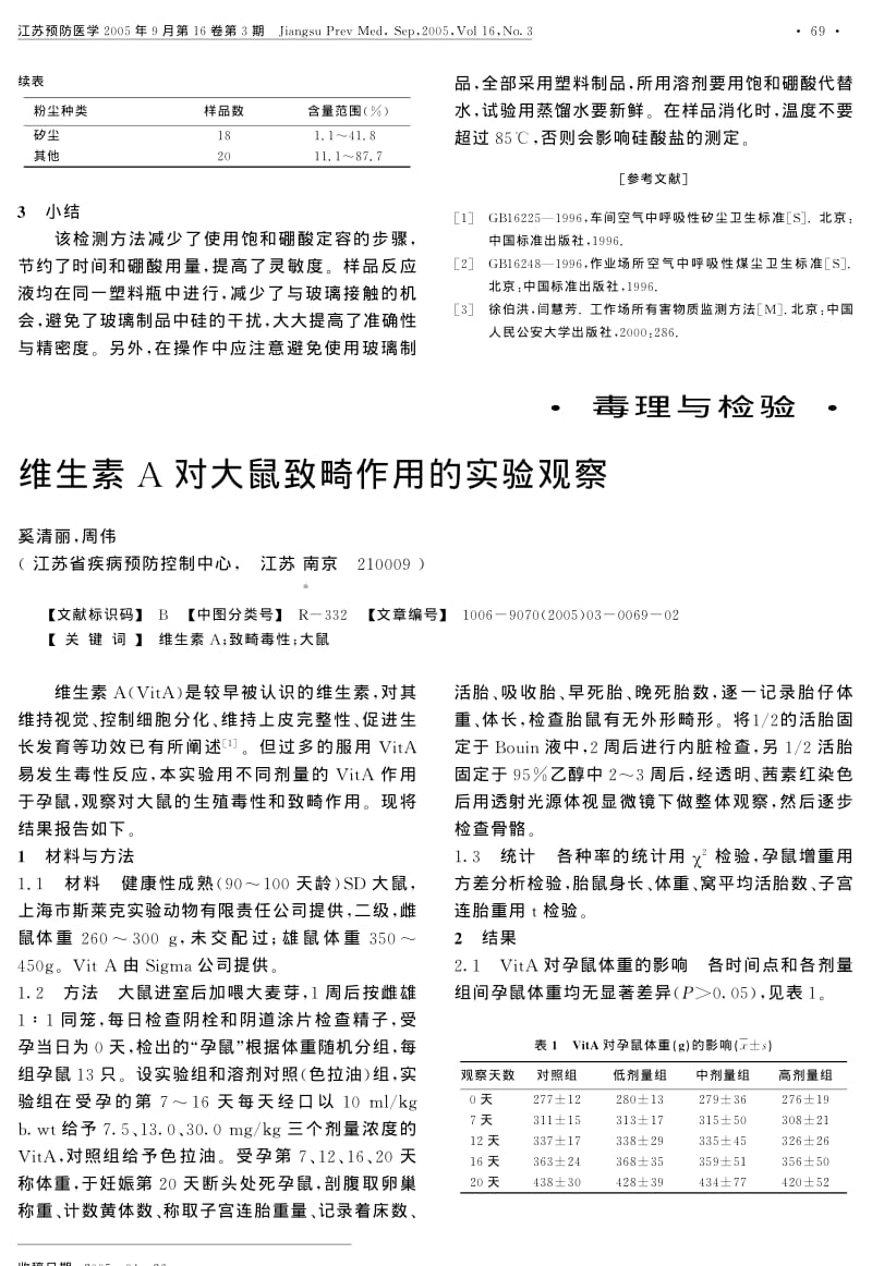 氟硼酸比色法测定粉尘中的游离二氧化硅.pdf_第3页