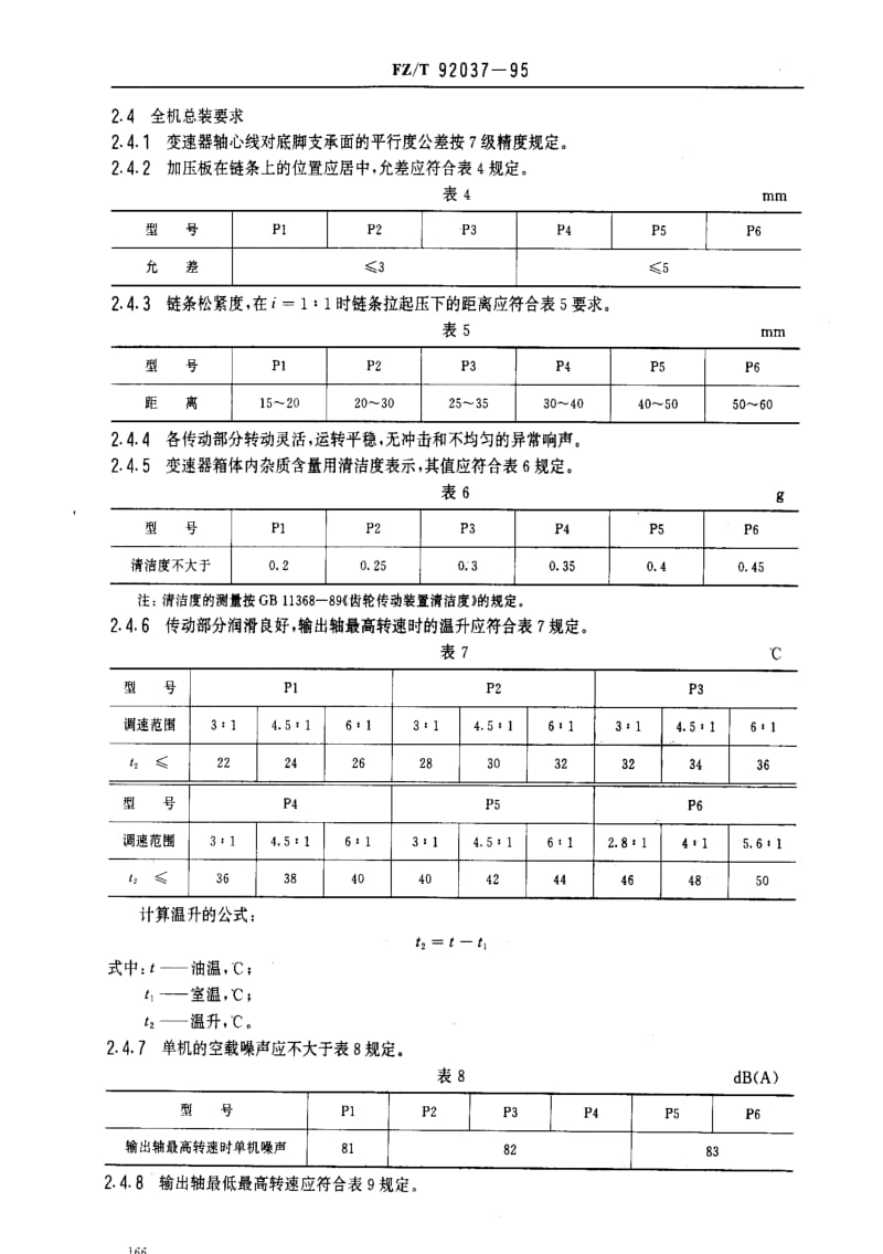 [纺织标准]-FZT 92037-1995 P型齿链式无级变速器.pdf_第3页