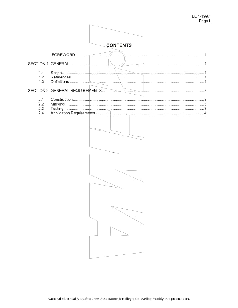 NEMA BL 1-1997 Fluorescent Ballast Connector1.pdf_第3页