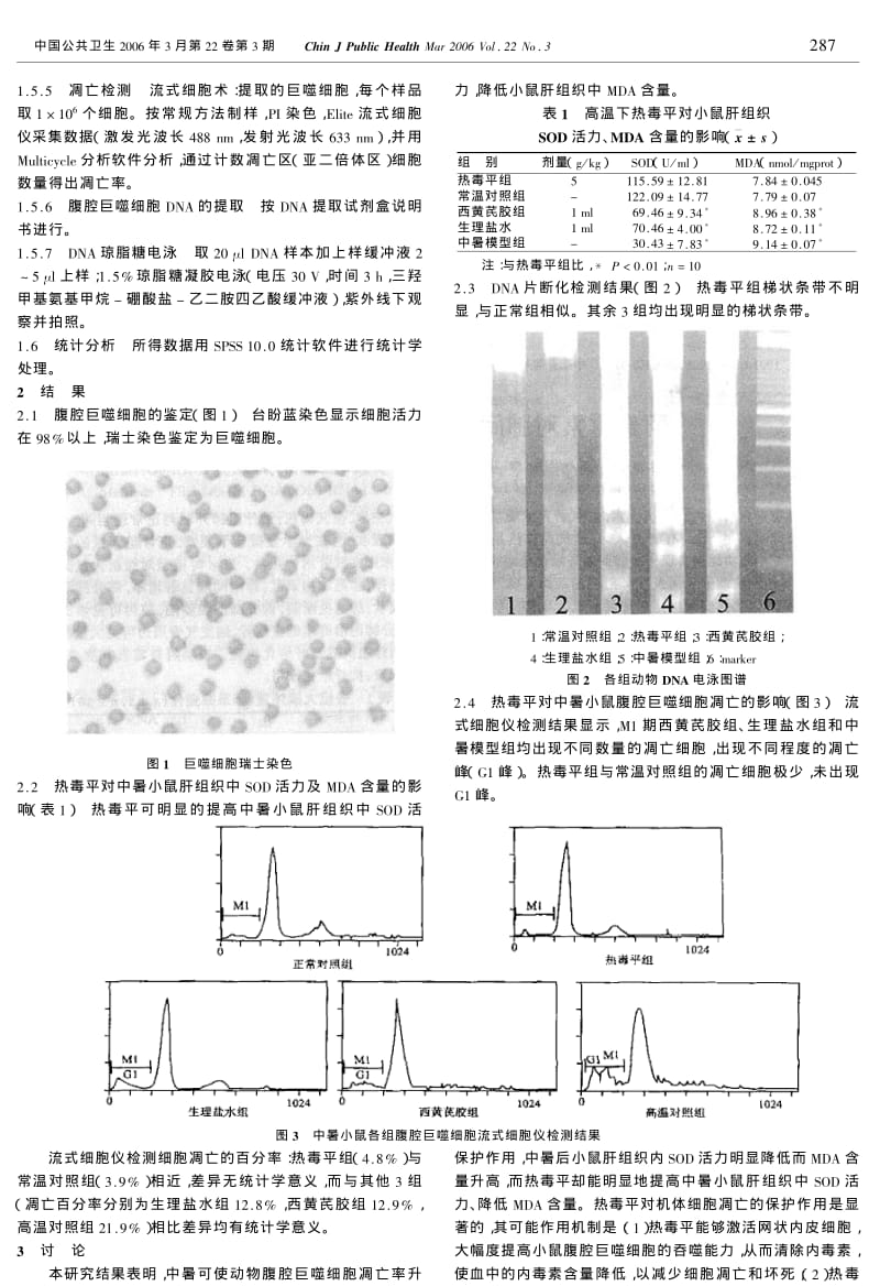 热毒平抗脂质过氧化及对腹腔巨噬细胞凋亡影响.pdf_第2页