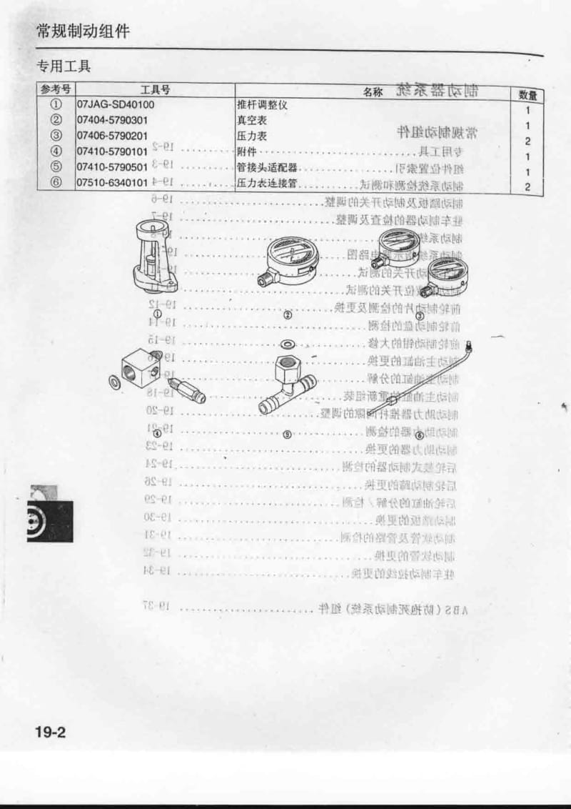 广州本田飞度维修手册 第二册 19 制动系统.pdf_第2页