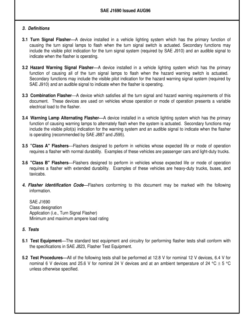 SAE J1690-1996 FLASHERS.pdf_第2页