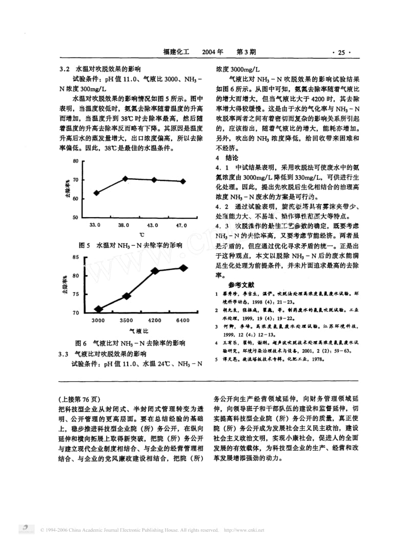 旋流板塔吹脱高氨氮废水的中试研究.pdf_第3页