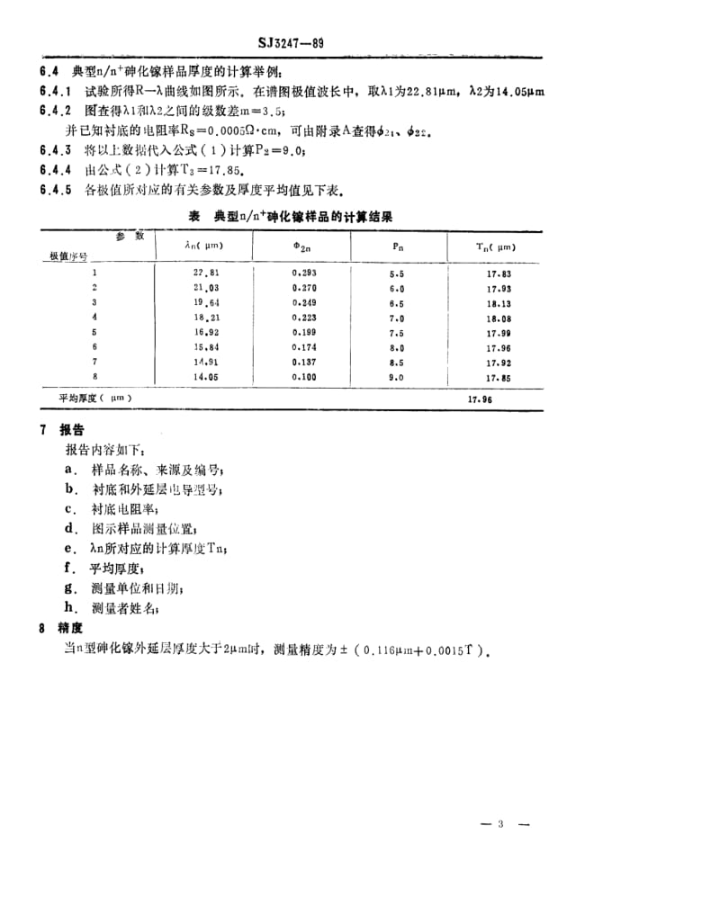 [电子标准]-SJ 3247-1989 同型砷化镓外延层厚度的红外干涉测试方法.pdf_第3页