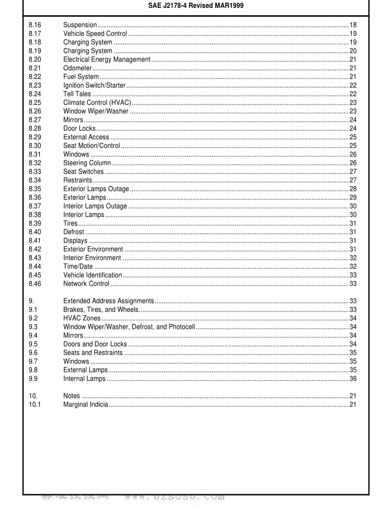 SAE J2178-4-1999 Class B Data Communication Network Messages--Part 4 Message Definitions for Three Byte Headers.pdf_第2页