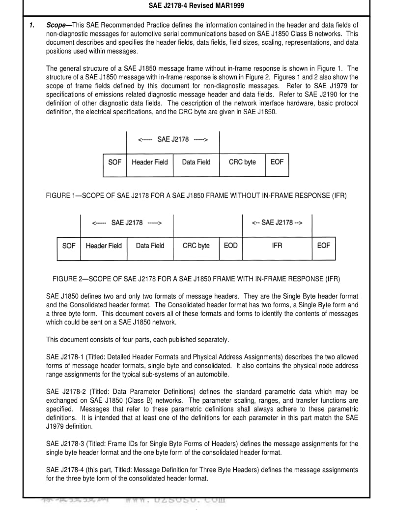SAE J2178-4-1999 Class B Data Communication Network Messages--Part 4 Message Definitions for Three Byte Headers.pdf_第3页